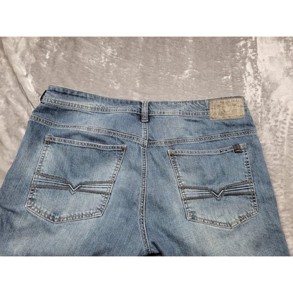 Buffalo David‎ Bitton Men’s 38x29  King Slim Boot Jeans Distressed Button Fly - Picture 1 of 8